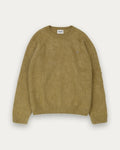 Men's Furry Knit Crew - Lime Green