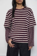 Women's After Practice Longsleeve - Winter Fig Stripes