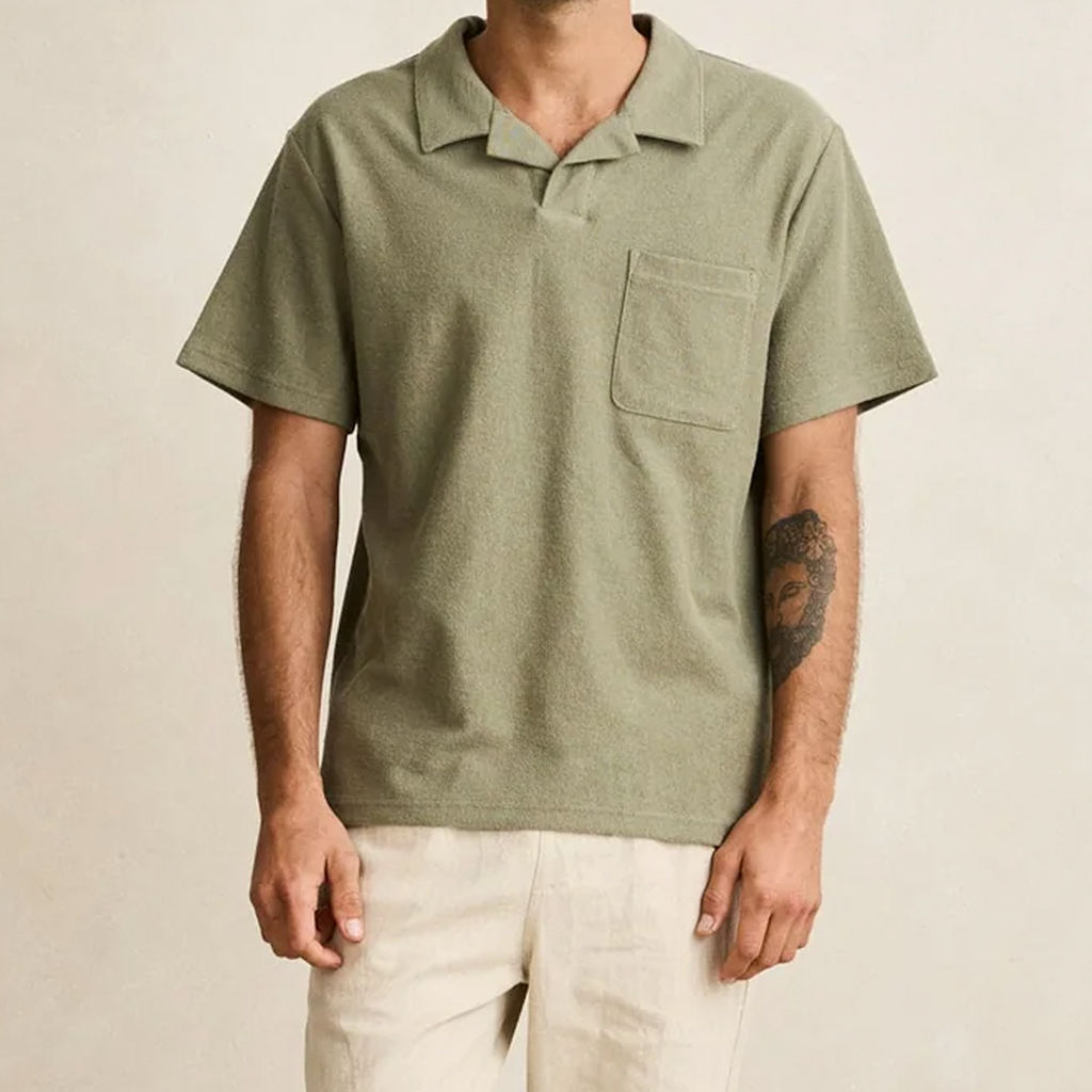 Rhythm Men's Vintage Terry Polo