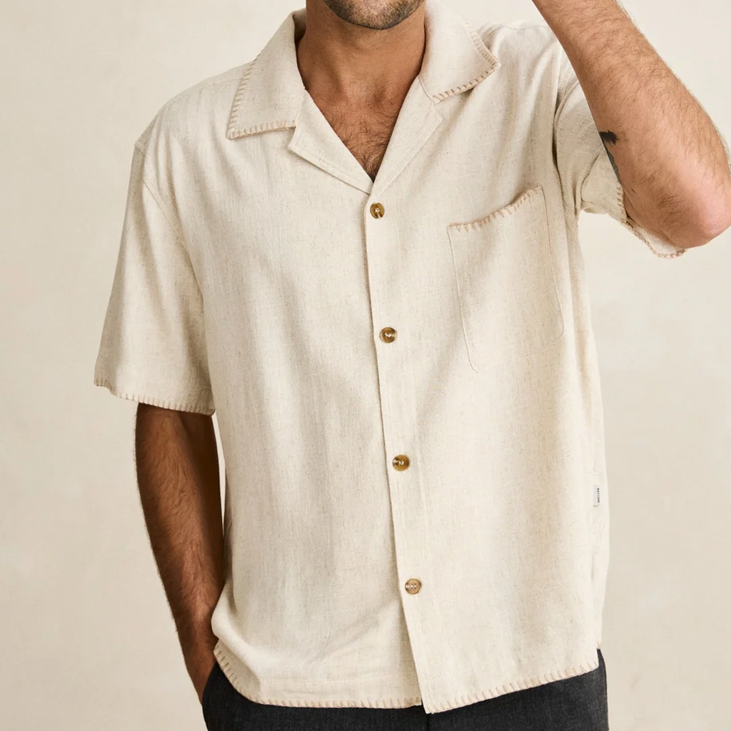 Rhythm Men's Relaxed Whip Stitch Short Sleeve Shirt