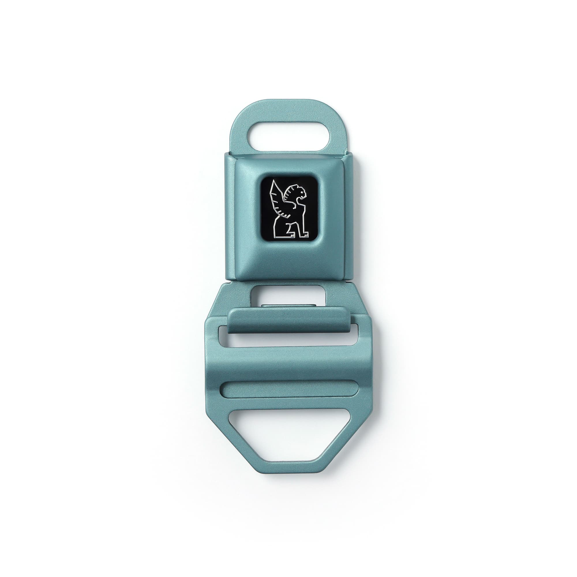 Chrome Seatbelt Buckle Lg (2") - Steel Blue