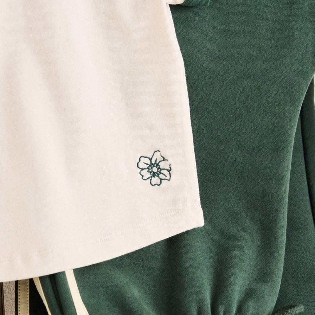 Embroidered Floral Tee