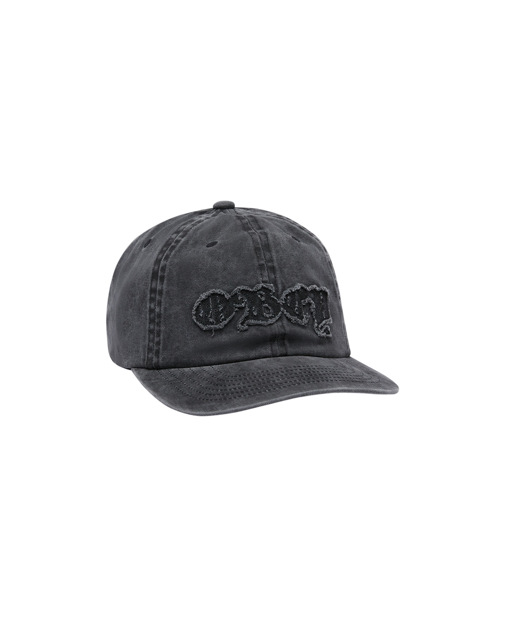 Pigment Obey Static 6 Panel Velcro Back - Pigment Black