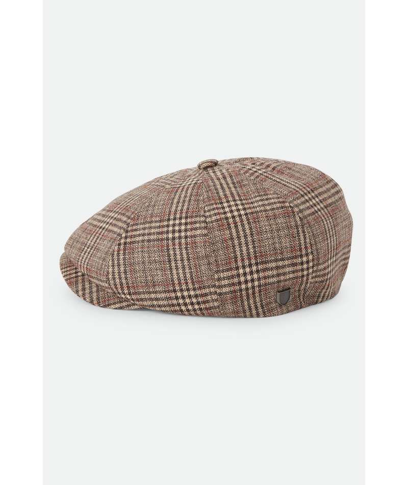 Brixton Brood Snap Cap - Brown/Tan/Red Plaid