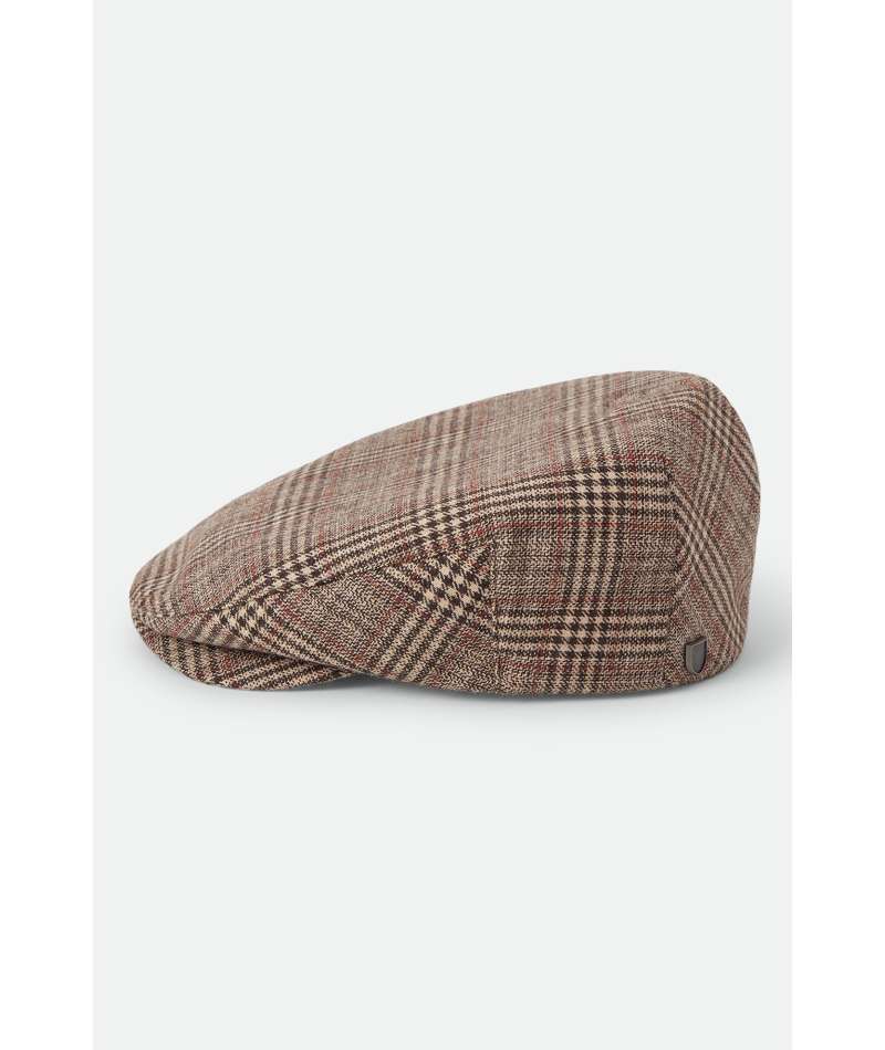 Brixton Hooligan Snap Cap - Brown/Tan/Red Plaid