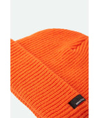 Brixton Chunky Heist Beanie - Bright Orange