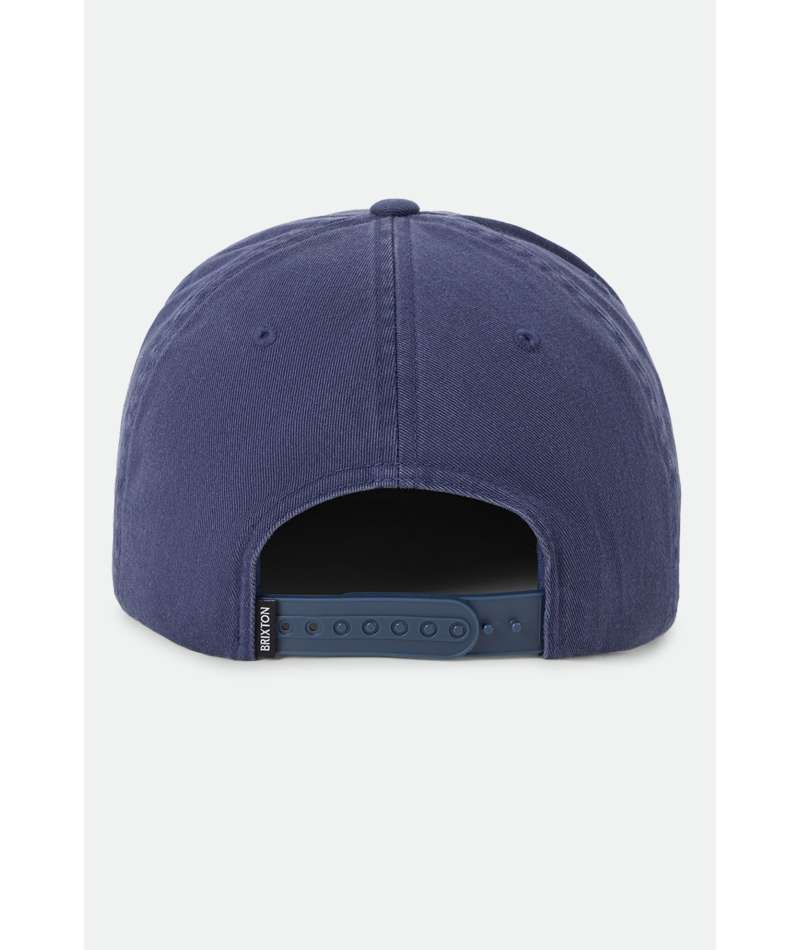 Brixton Trademark Snapback - Washed Navy