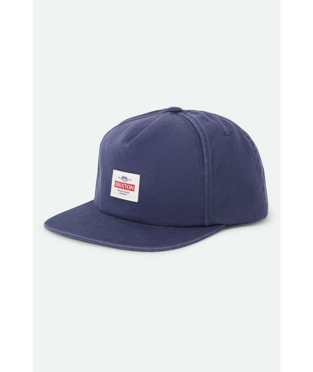 Brixton Trademark Snapback - Washed Navy