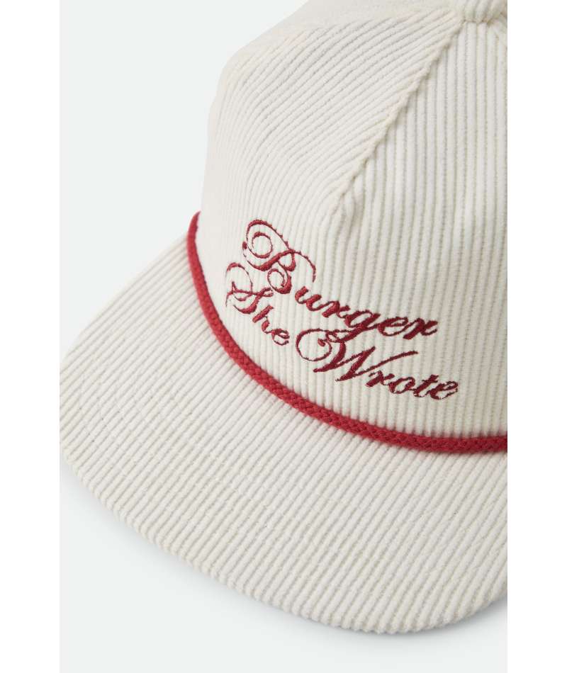 Brixton Burger She Wrote Snapback - Natural