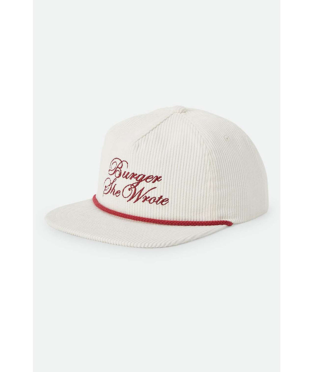 Brixton Burger She Wrote Snapback - Natural