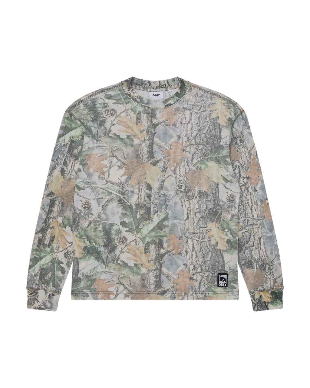 Men's Obey Post Thermal - Dusty Vintage Wood Camo