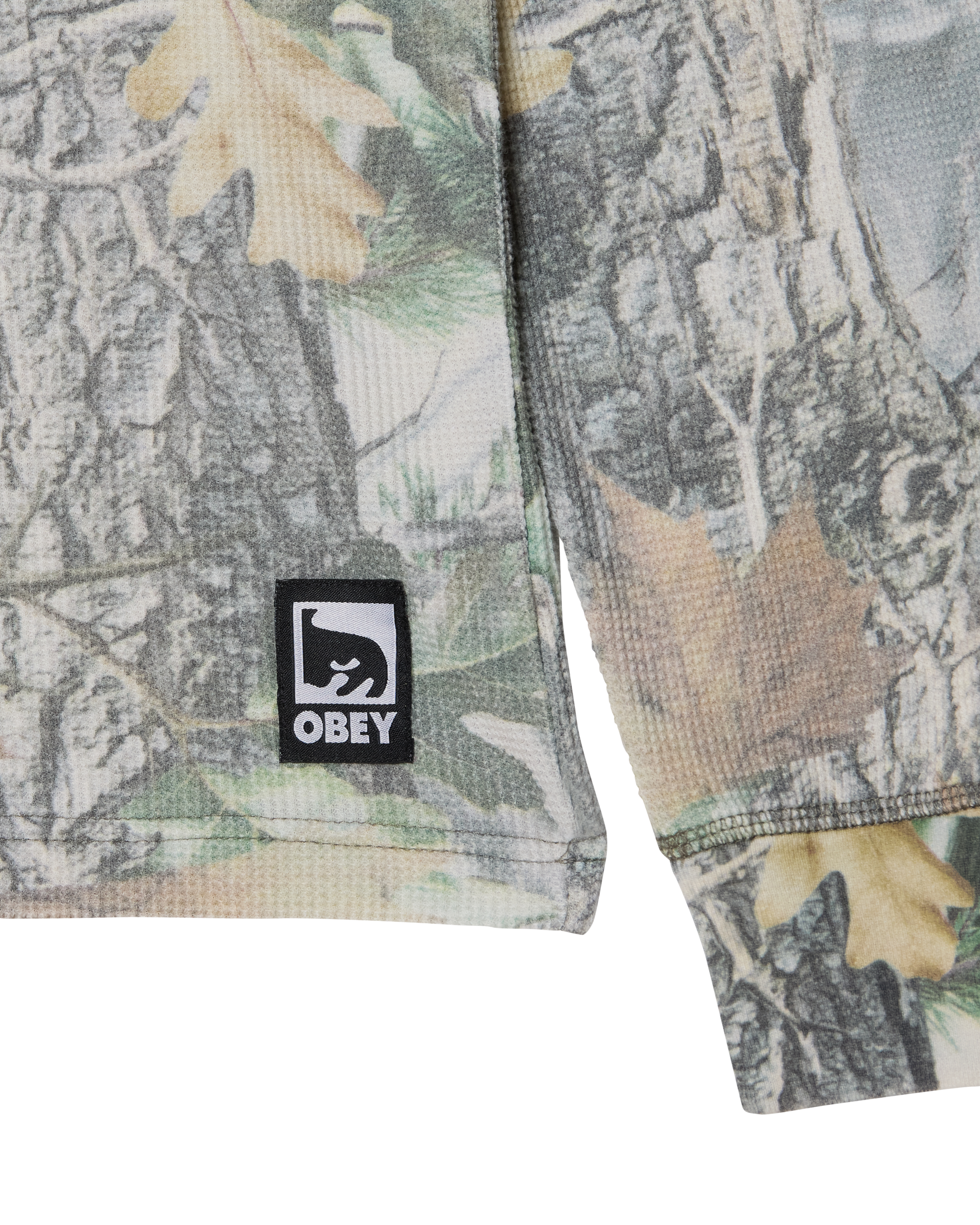 Men's Obey Post Thermal - Dusty Vintage Wood Camo