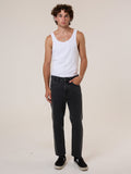 Chopped Denim Jean - Ash Black
