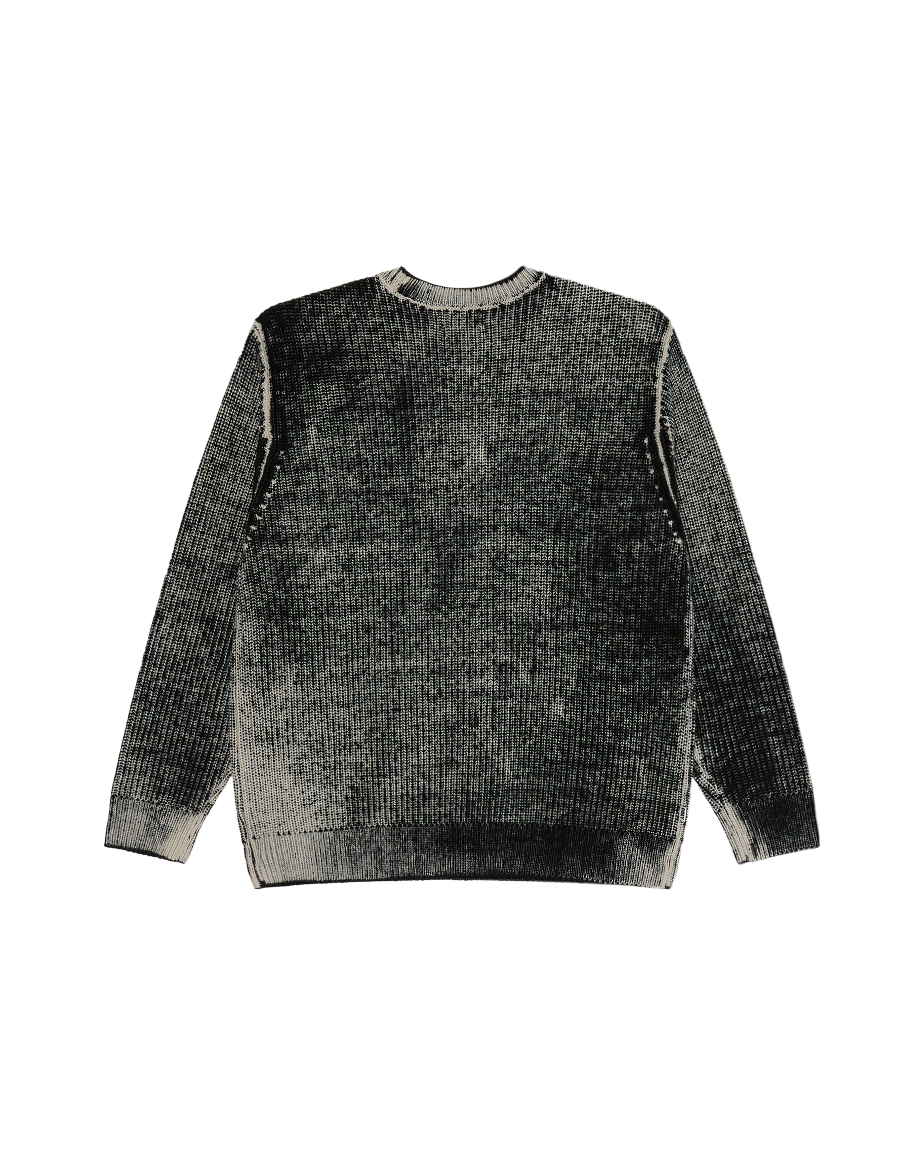 Men's Obey Spray Effect Sweater - Dark Black Multi