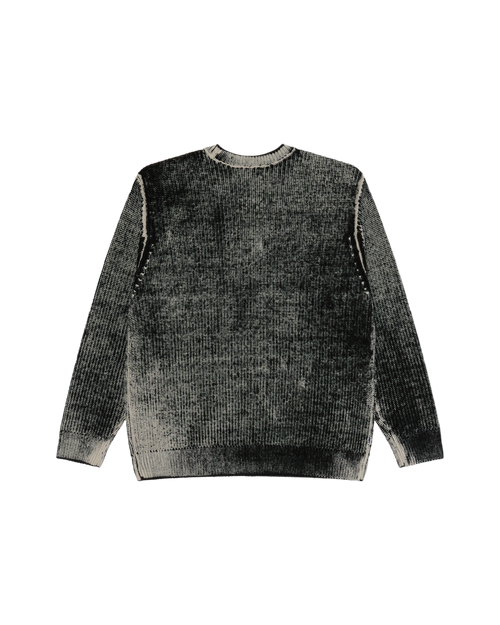 Men's Obey Spray Effect Sweater - Dark Black Multi