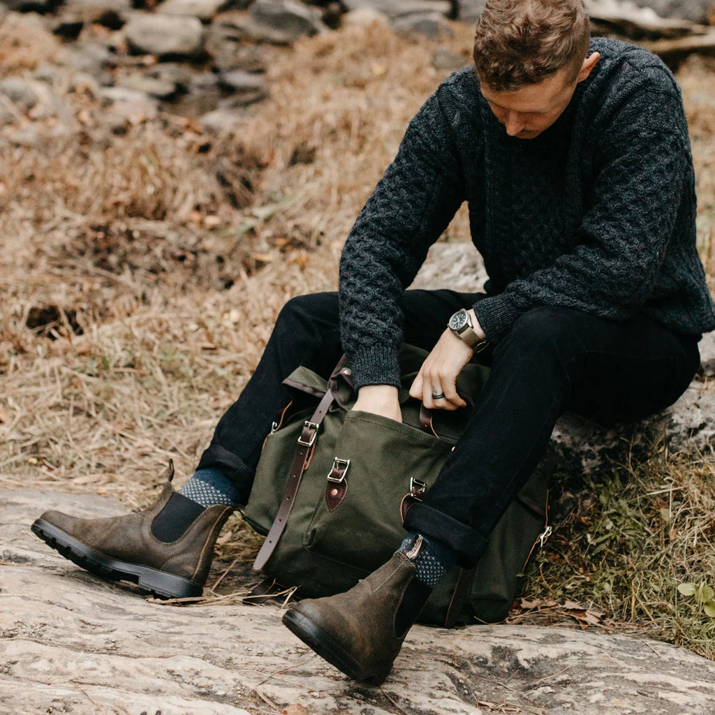 Original Suede Boots Waxed 1615 Dark Olive
