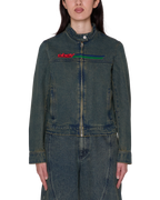 Women's Rove Moto Jacket - Yellow Tint Wash