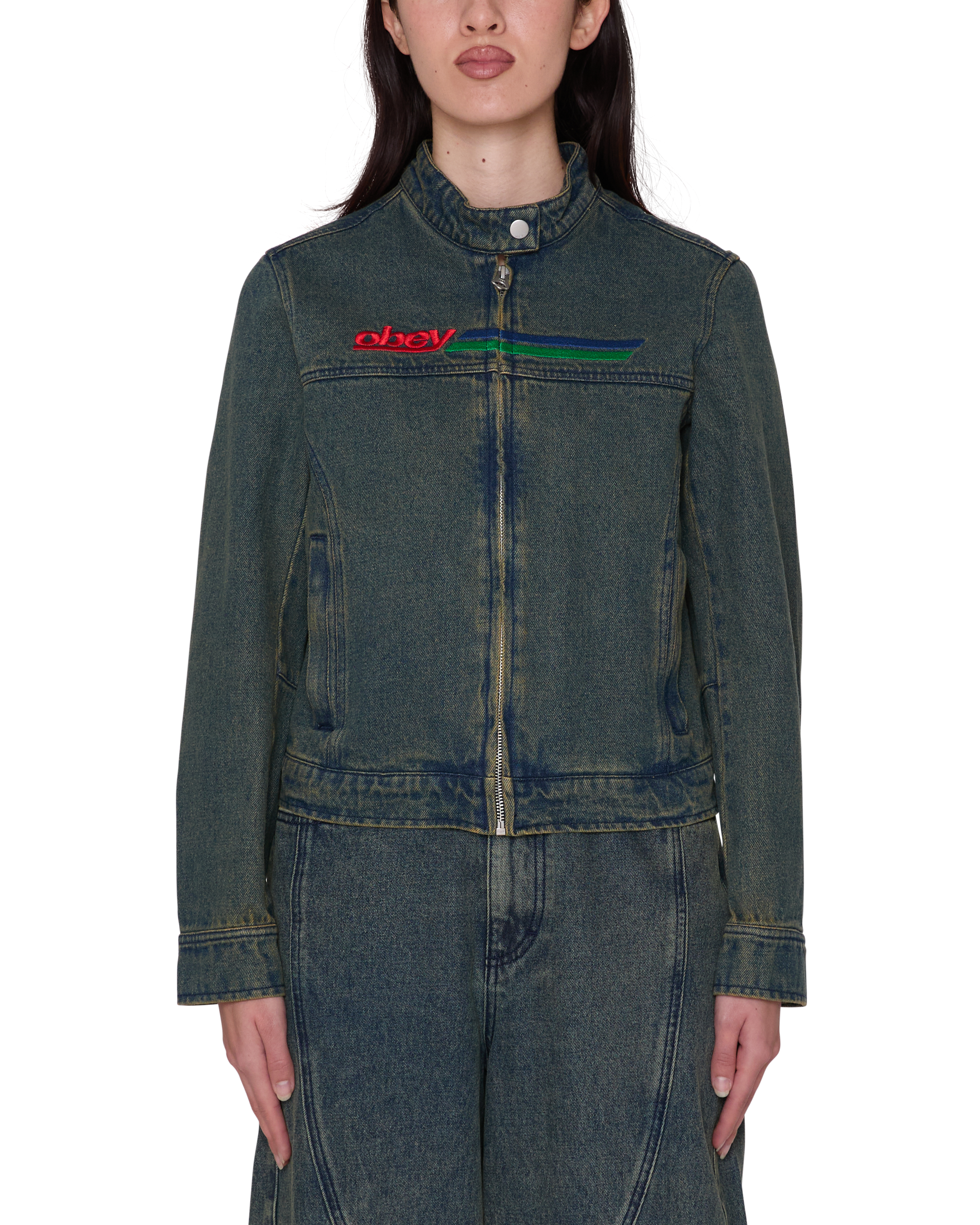 Women's Rove Moto Jacket - Yellow Tint Wash