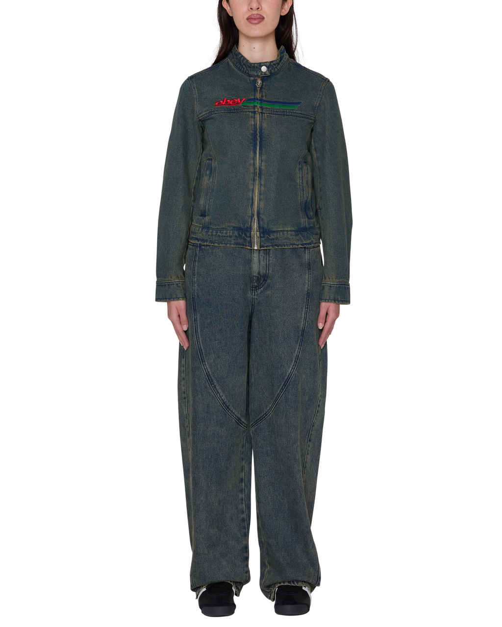 Women's Rove Moto Jacket - Yellow Tint Wash