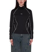 Women's Nalia Turtle Neck Top - Black