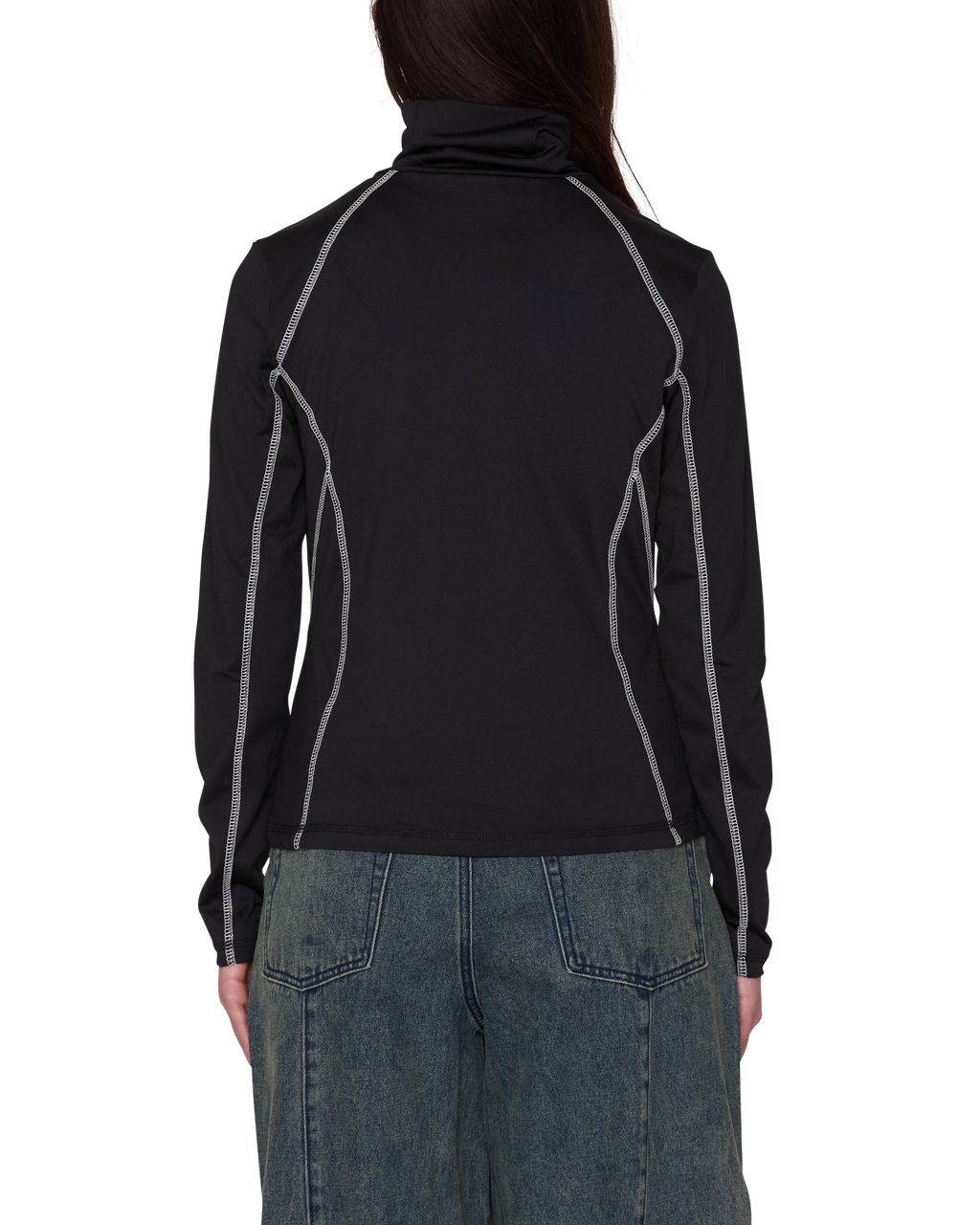 Women's Nalia Turtle Neck Top - Black
