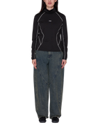 Women's Nalia Turtle Neck Top - Black