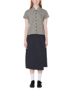 Lila Micro Check Polo Short Sleeve