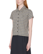 Lila Micro Check Polo Short Sleeve