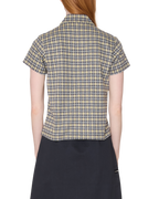 Lila Micro Check Polo Short Sleeve
