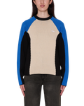 Women's Obey Angie Crew Sweater - Cream Multi