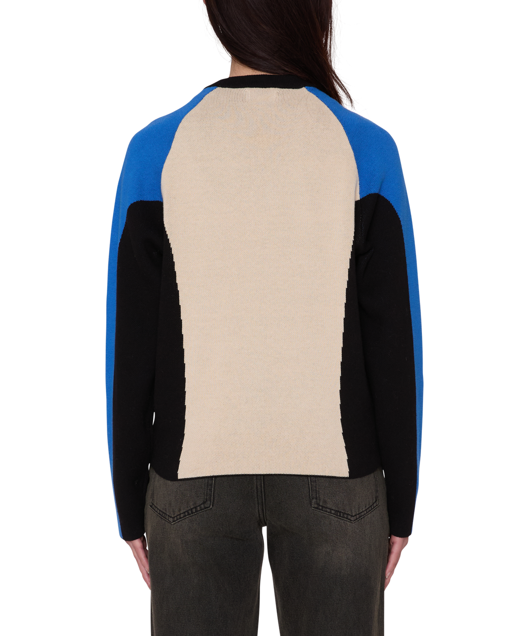 Women's Obey Angie Crew Sweater - Cream Multi