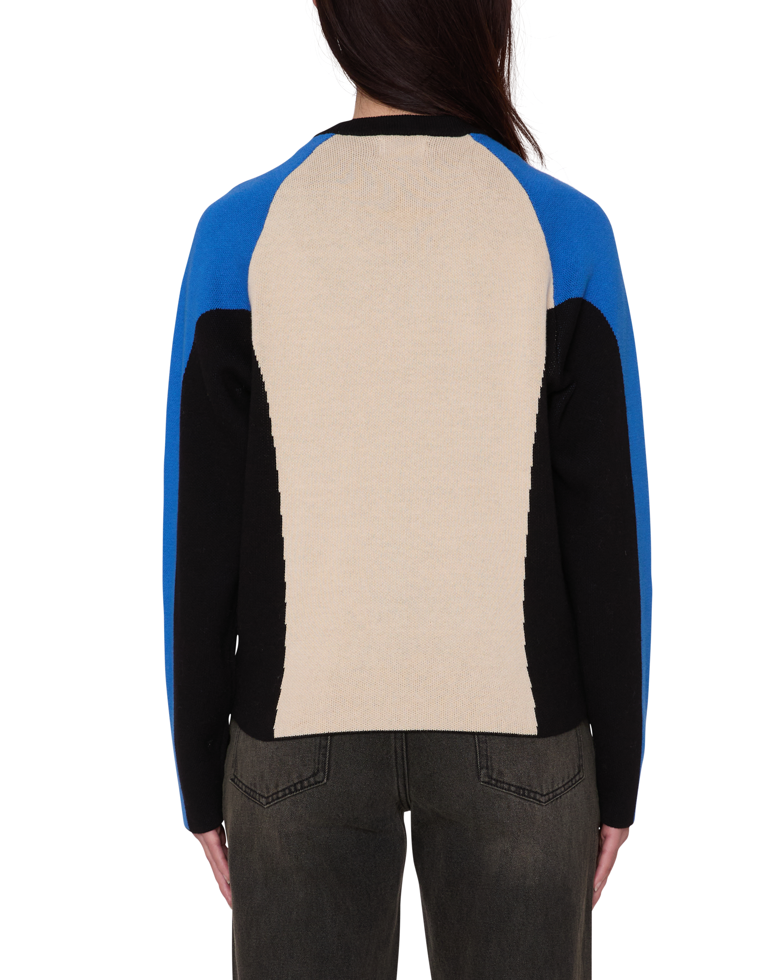 Women's Obey Angie Crew Sweater - Cream Multi