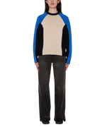 Women's Obey Angie Crew Sweater - Cream Multi