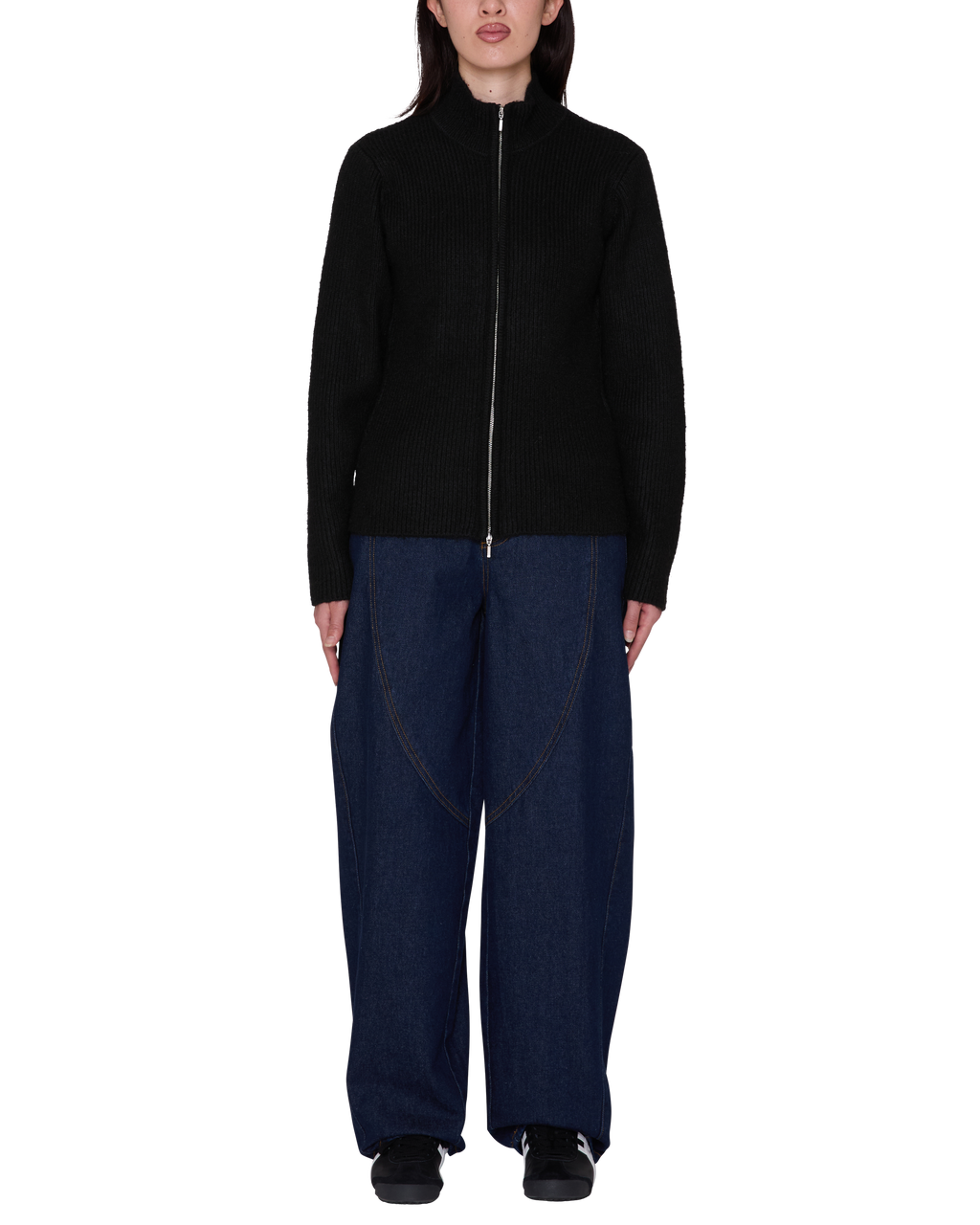 Women's Obey Ciel 2Way Zip Cardigan - Black