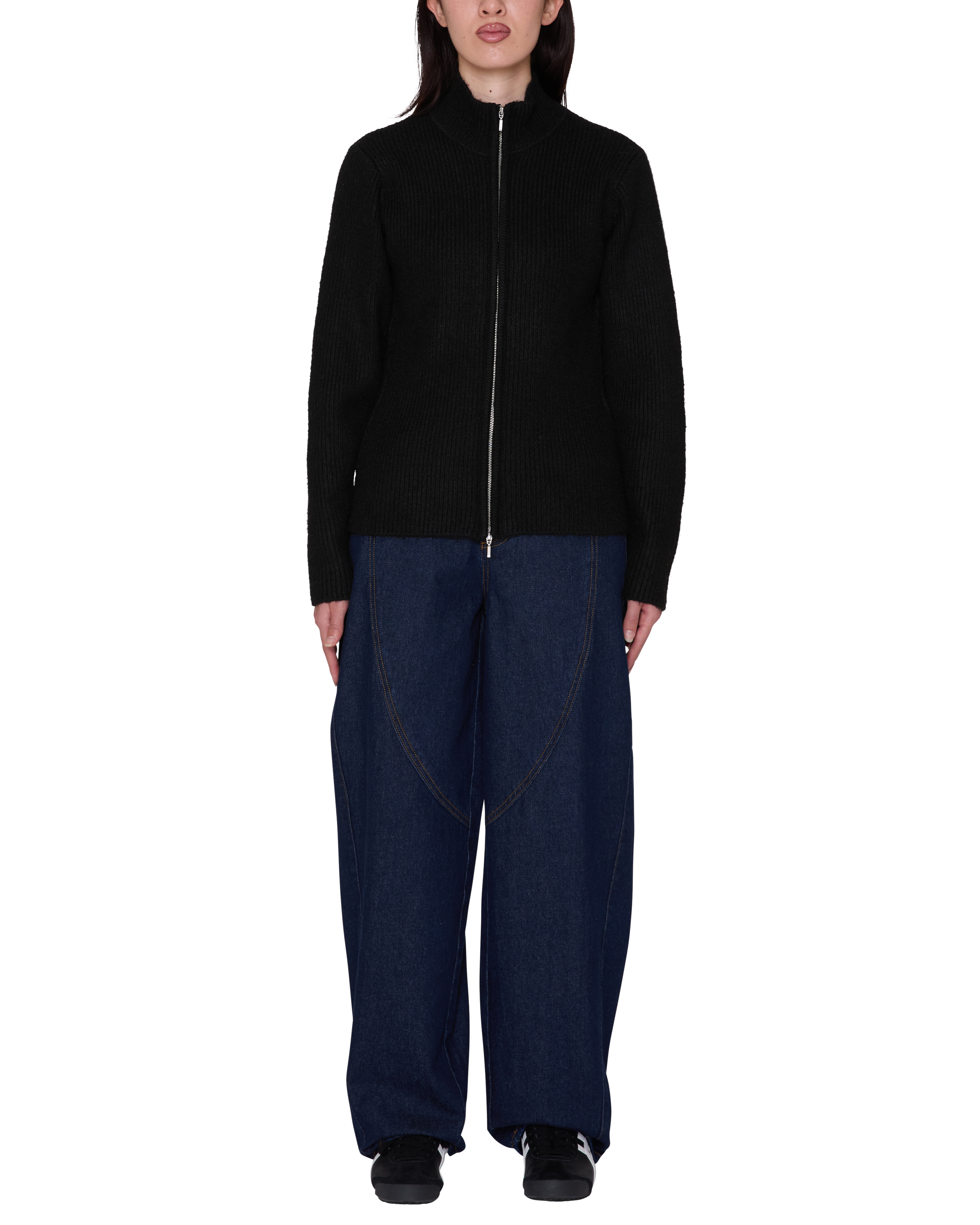 Women's Obey Ciel 2Way Zip Cardigan - Black
