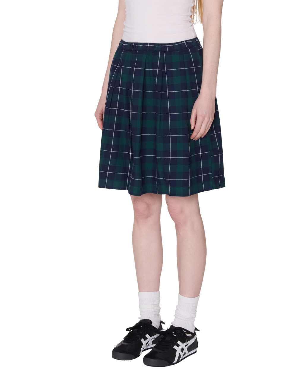 Shelly Plaid Pleated Skirt