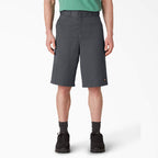 Men's Dickies Loose Fit Flat Front Work Shorts 13"  42283 - Charcoal
