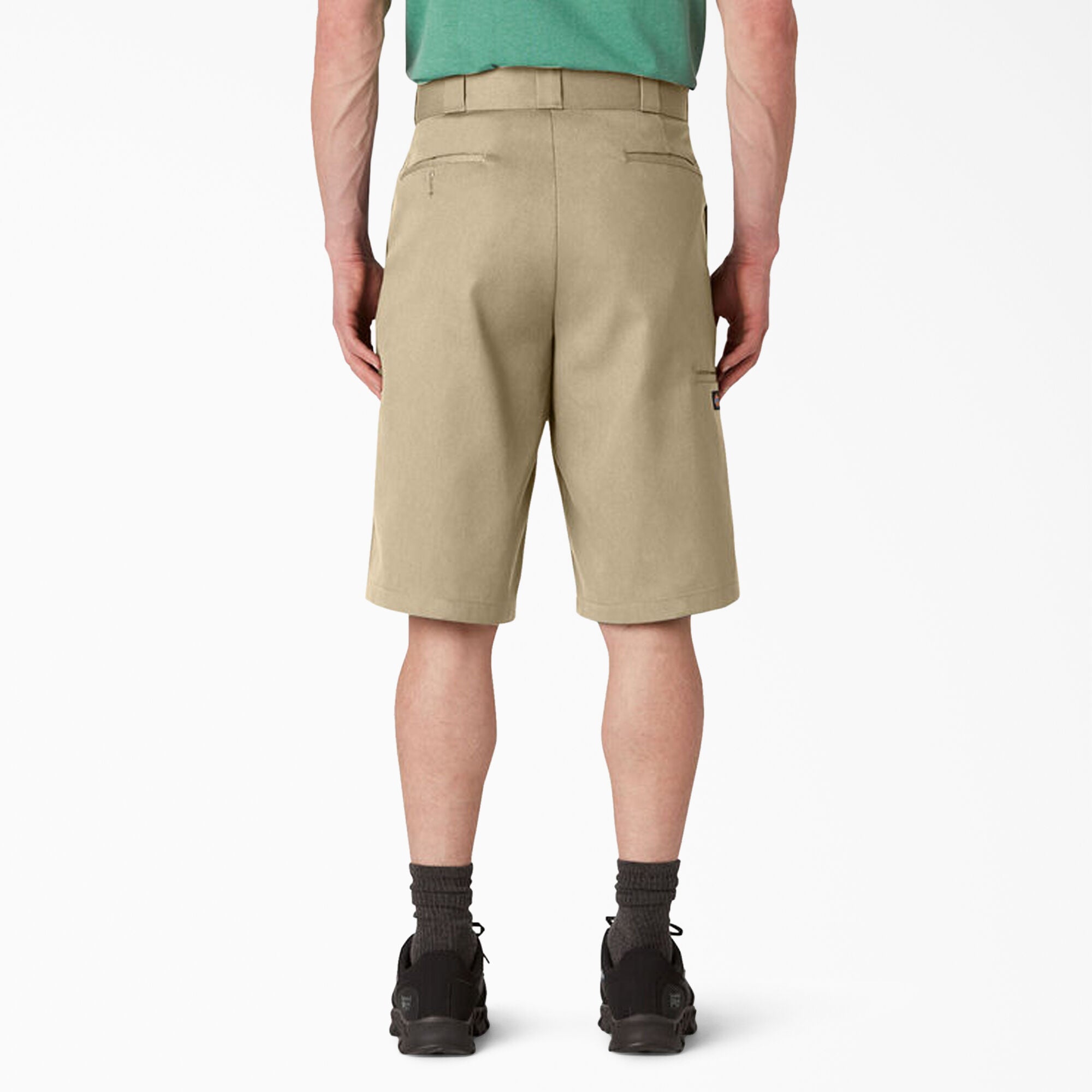 Men's Dickies Loose Fit Flat Front Work Shorts 13" 42283 - Khaki