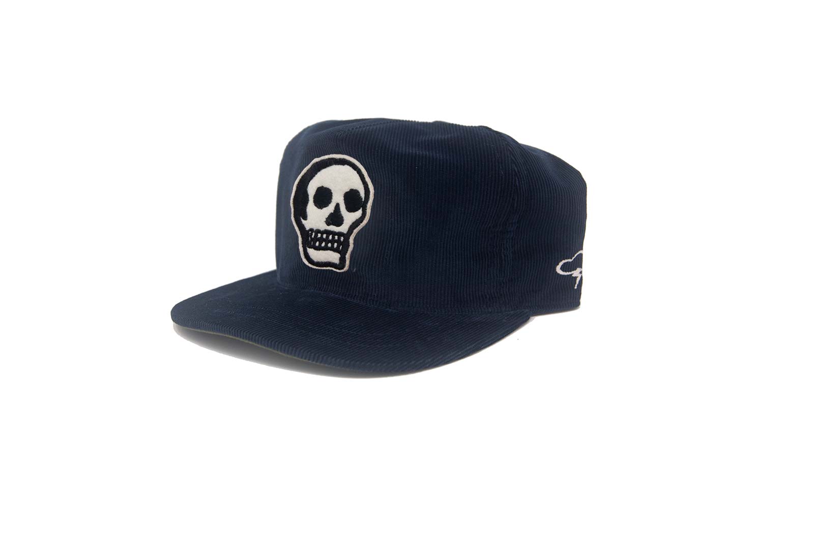 The Skull Navy Snapback Cap
