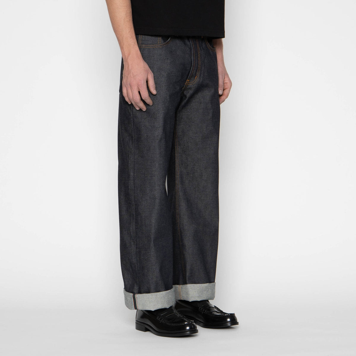 Men's Strong Guy - Dia De Los Muertos Selvedge - Bat - Indigo