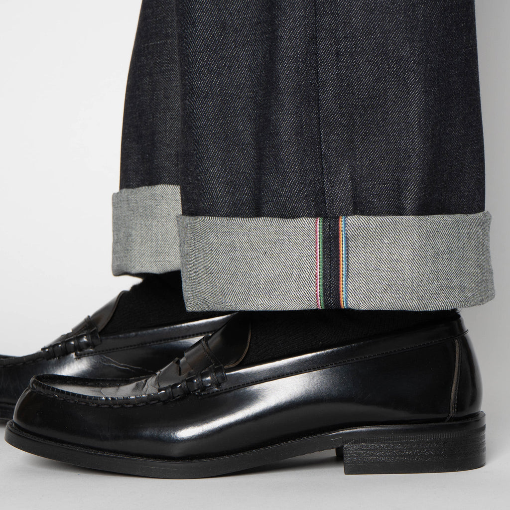Men's Strong Guy - Dia De Los Muertos Selvedge - Bat - Indigo