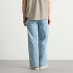 Double Knee Loose Straight Jeans