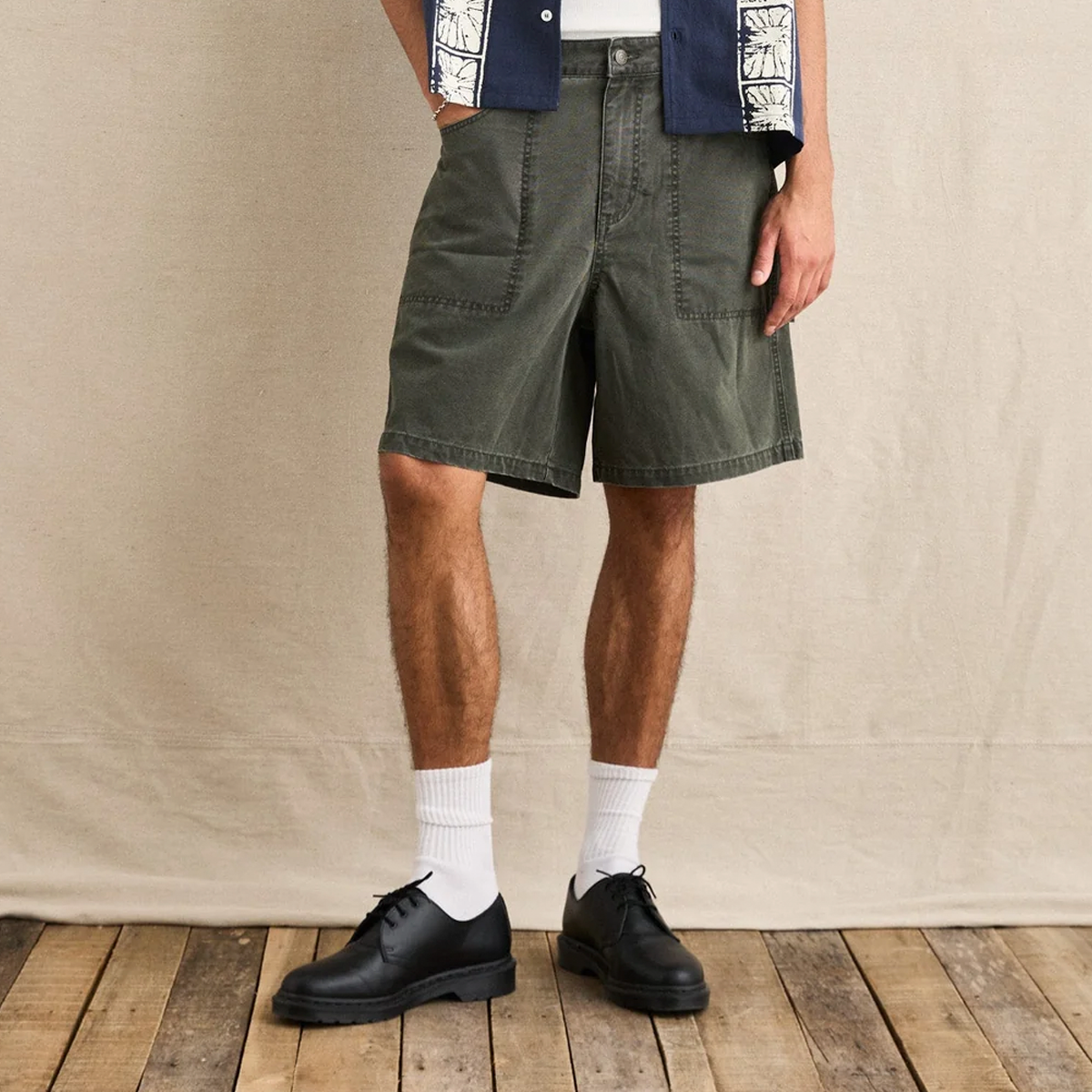Rhythm Men's Washed Canvas Short