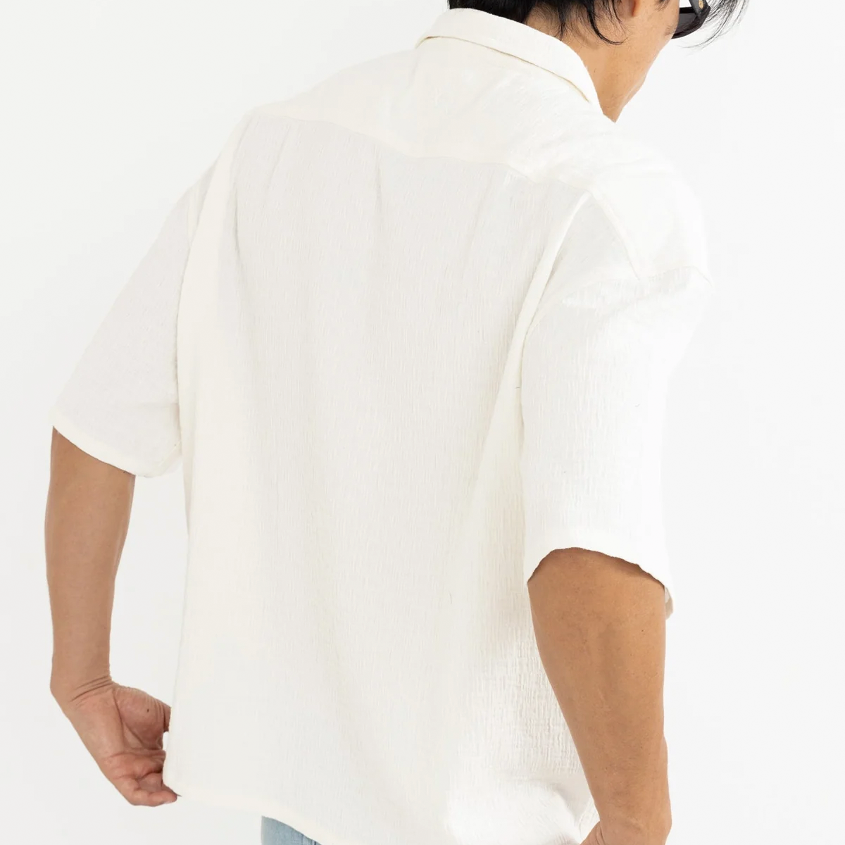 Rhythm Men's Leads Relaxed Check Short Sleeve Shirt