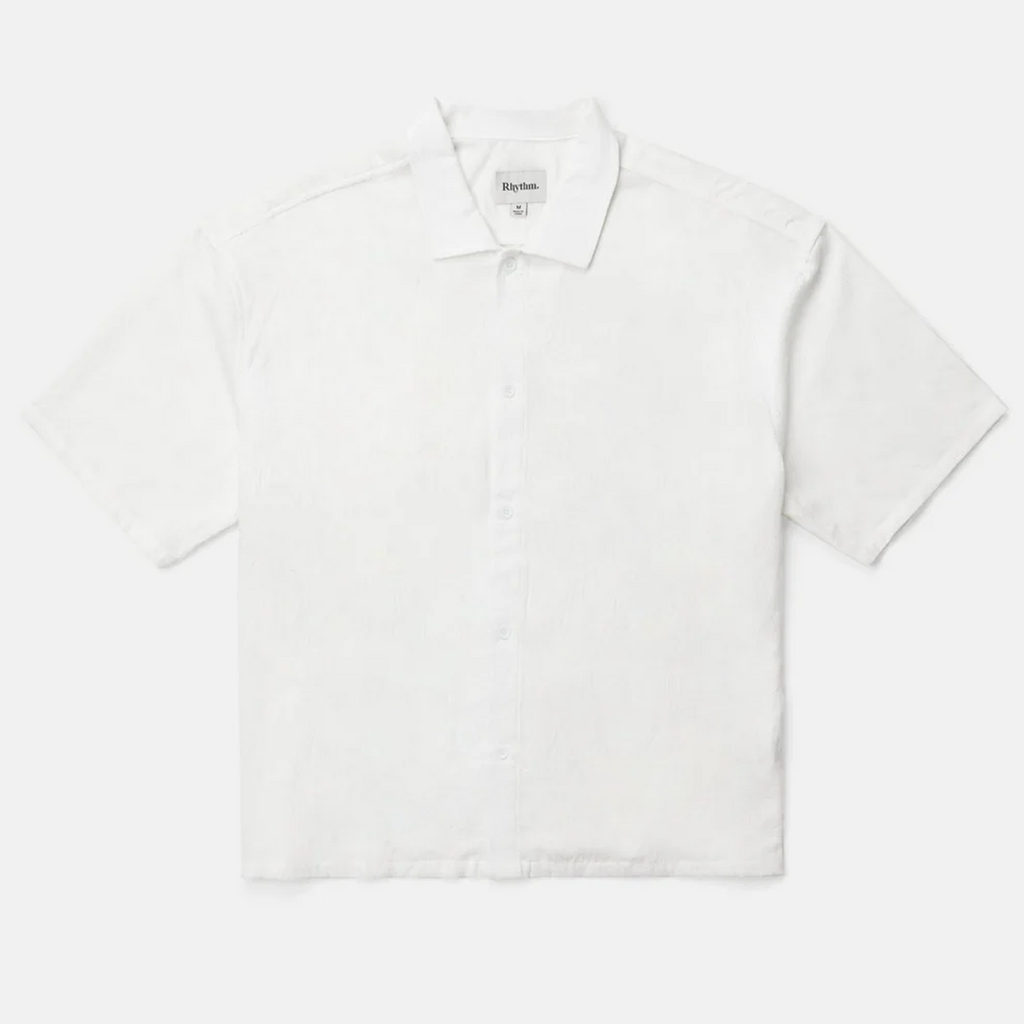 Rhythm Men's Leads Relaxed Check Short Sleeve Shirt