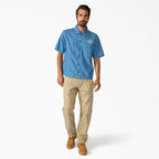 Dickies Harley Davidson Chambray Short Sleeve Work Shirt