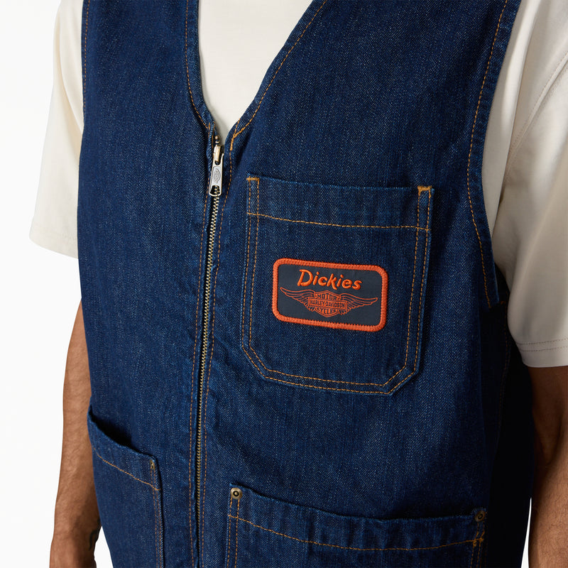 Dickies Harley Davidson Denim Vest