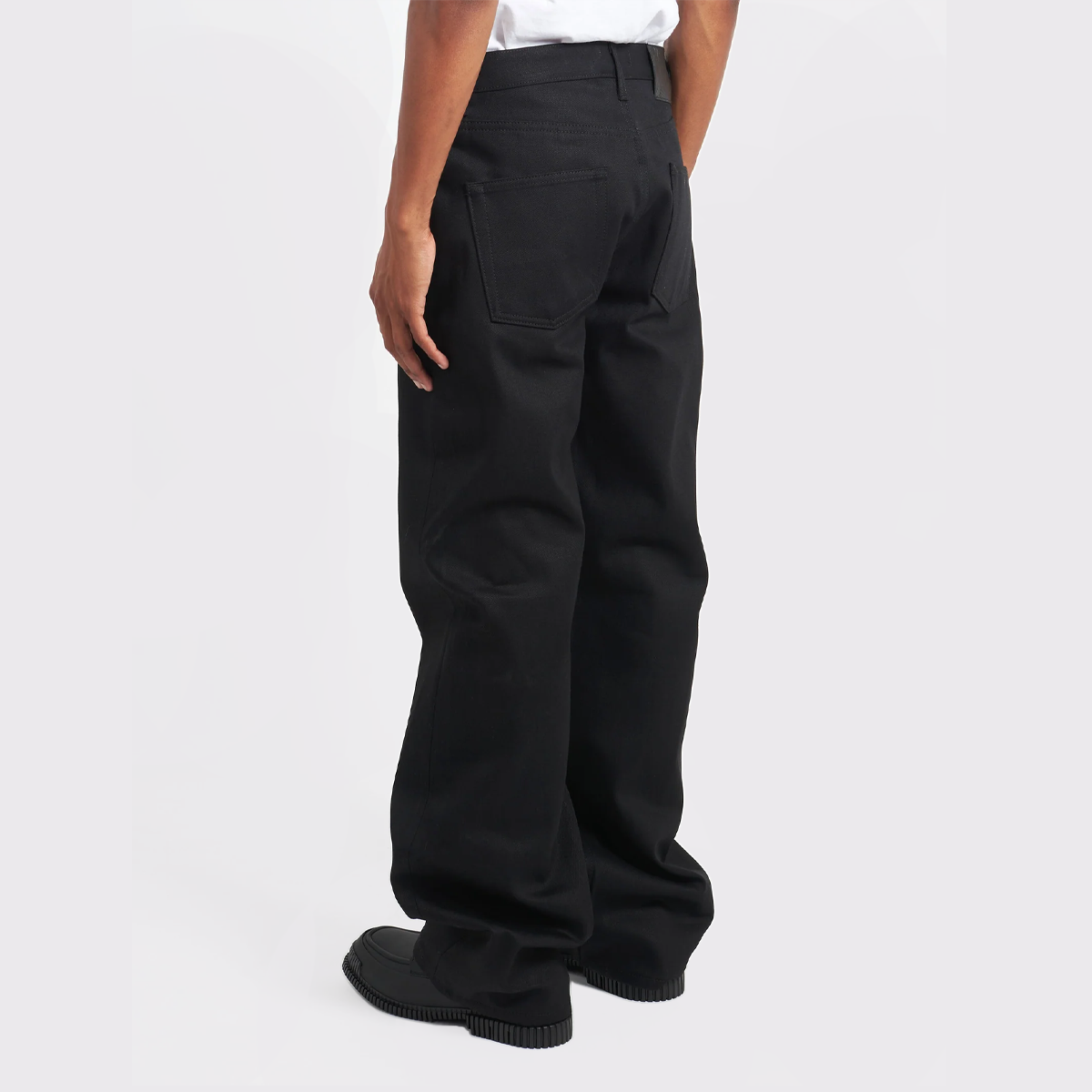 Men's Strong Guy - Solid Black Selvedge