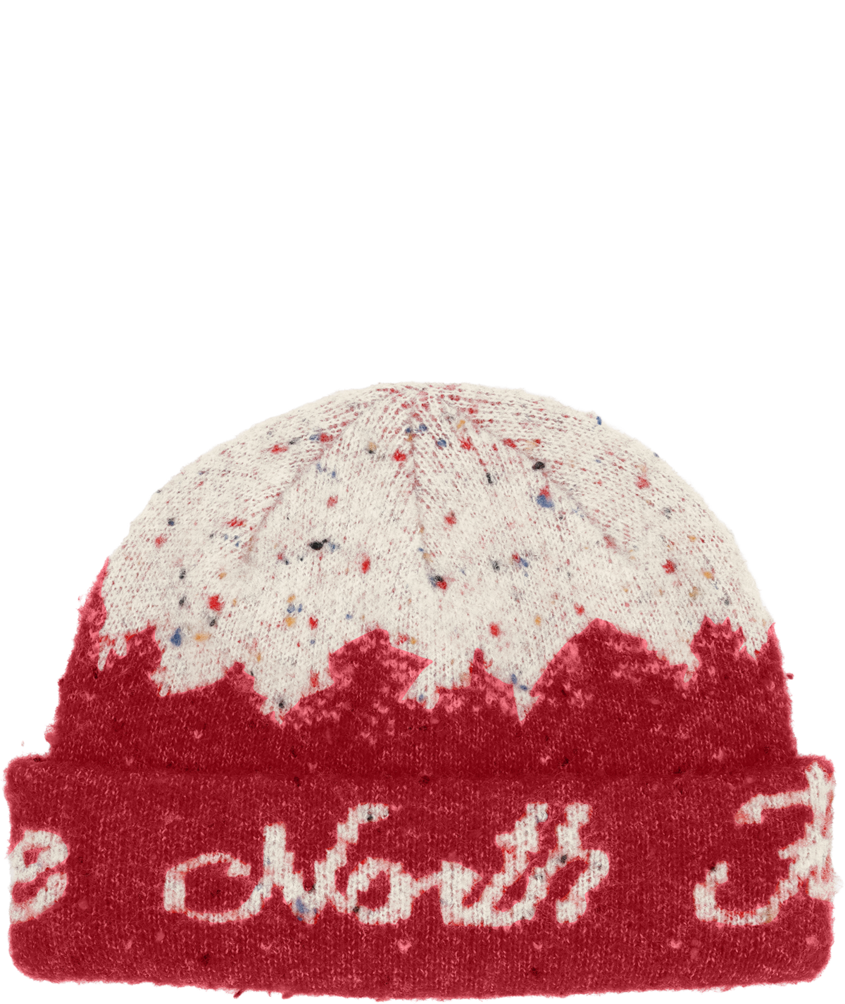 Cabin Mountainscape Beanie - Elevation Red / White Dune