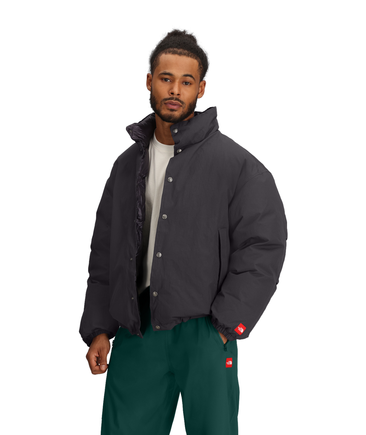 Men's TNF™ Red Box Down Jacket - Obsidian